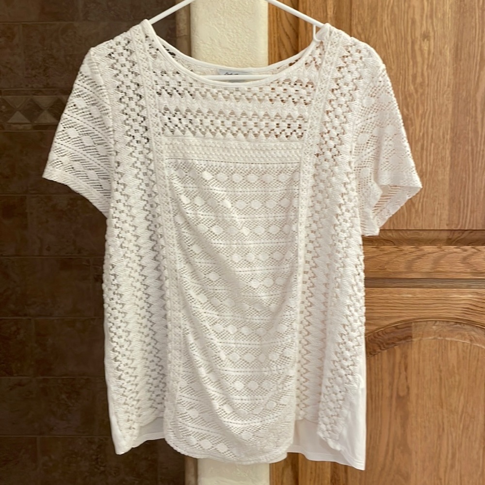 Lucky Brand White Top size XL